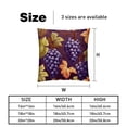 thumbnail image 5 of Grape Stylish Velvet Throw Pillow Covers Set of 2 with Unique Patterns for Bed Pillow - 16x16, 18x18, 20x20 Inches for Various Occasions, 5 of 6