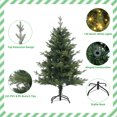 thumbnail image 5 of JoanKaren 4' Pre-Lit Green Christmas Tree with 265 Realistic Fir Branch Tips 150 LED Lights for Indoor Outdoor Home Party Decor, 5 of 8