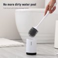 thumbnail image 2 of Cepillo de baño Ecoco Set de escobillas y soportes para inodoros Cepillo para inodoros Soporte para drenaje hueco para baños Kit de cepillos de limpieza suave para inodoros con carrito ecoco Cepillo de baño, 2 of 7