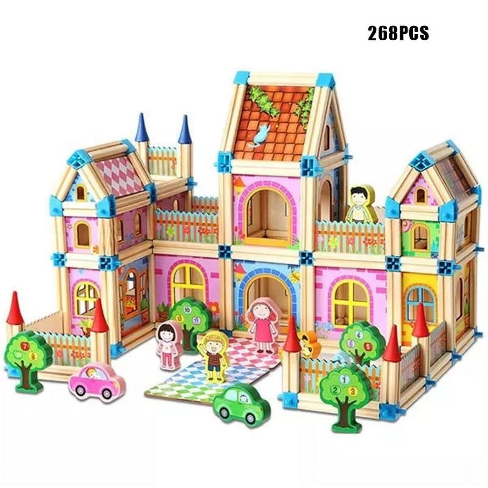 DIY Master of Architecture Wooden Castle Blocks Wooden Building