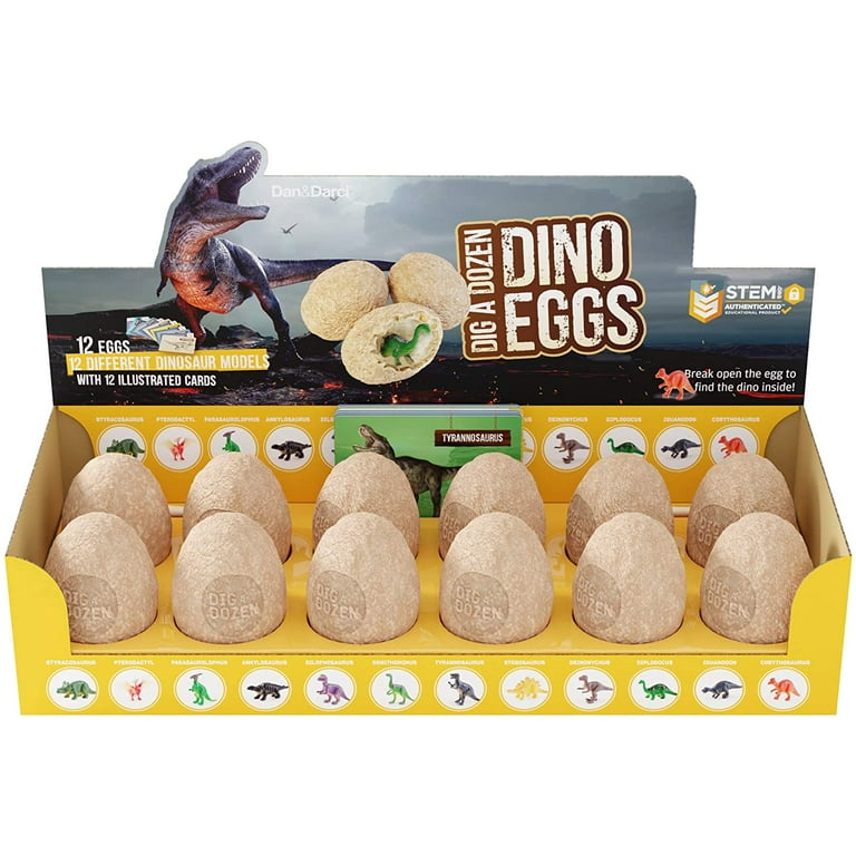 Dan&Darci Easter Eggs Dino Dig Kit - Dig a Dozen Archaeology