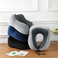 thumbnail image 2 of Soft Travel Pillow U Shaped Travel Healthcare Memory Foam Neck Cervical Airplane Pillow Neck Cushion, 2 of 7