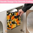 thumbnail image 5 of RATGDN Collapsible Fabric Cube Storage Bin with Double Handles for Living Room Bedroom Office Black - Orange Juice Fruit, 5 of 7