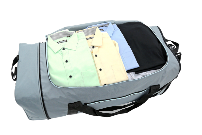 Protégé 32" Compactible Rolling Travel Duffel - Gray - image 5 of 11
