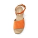 thumbnail image 5 of Sandalia DREAM PAIRS Plataforma Cuña Naranja Talla 7.5, 5 of 7