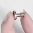 thumbnail image 4 of 5 Pieces 1/4" Mounting Screw Tripod Screw Quick Release Camera Screw Quick Release Adapter Screw Pin for Camera, Silver, 4 of 5