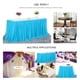 thumbnail image 3 of Falda de mesa de tul hecha a mano, mantel decorativo, mantel rectangular, 3 of 8