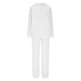 thumbnail image 4 of Efsteb Women 2 Piece Outfits Hoodie Sweatsuits Set Casual Sweatpants Long Sleeve Sweatshirt Matching Joggers Tracksuit Sets (White,XXL), 4 of 8