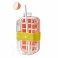 thumbnail image 1 of 2025 New Vertical Ice Cube Tray with Lid for Freezer, Easy Press to Release Ice Cube Tray, Quick Filling Without Touching, Homemade Ice Storage for , , Tea, Coffee(Pink,band,18 Grids), 1 of 1