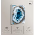 thumbnail image 2 of Gilded Geode Eye II Framed High-Gloss Acrylic Glass Wall Art Blue Geode Wall Art by Art Remedy, White Frame, 10 x 15, 2 of 7