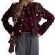 thumbnail image 2 of Chaqueta Corta de Moda para Mujer, Camisa Abotonada, Chaquetas Ligeras de , Tendencia. Vino Tinto M, 2 of 10