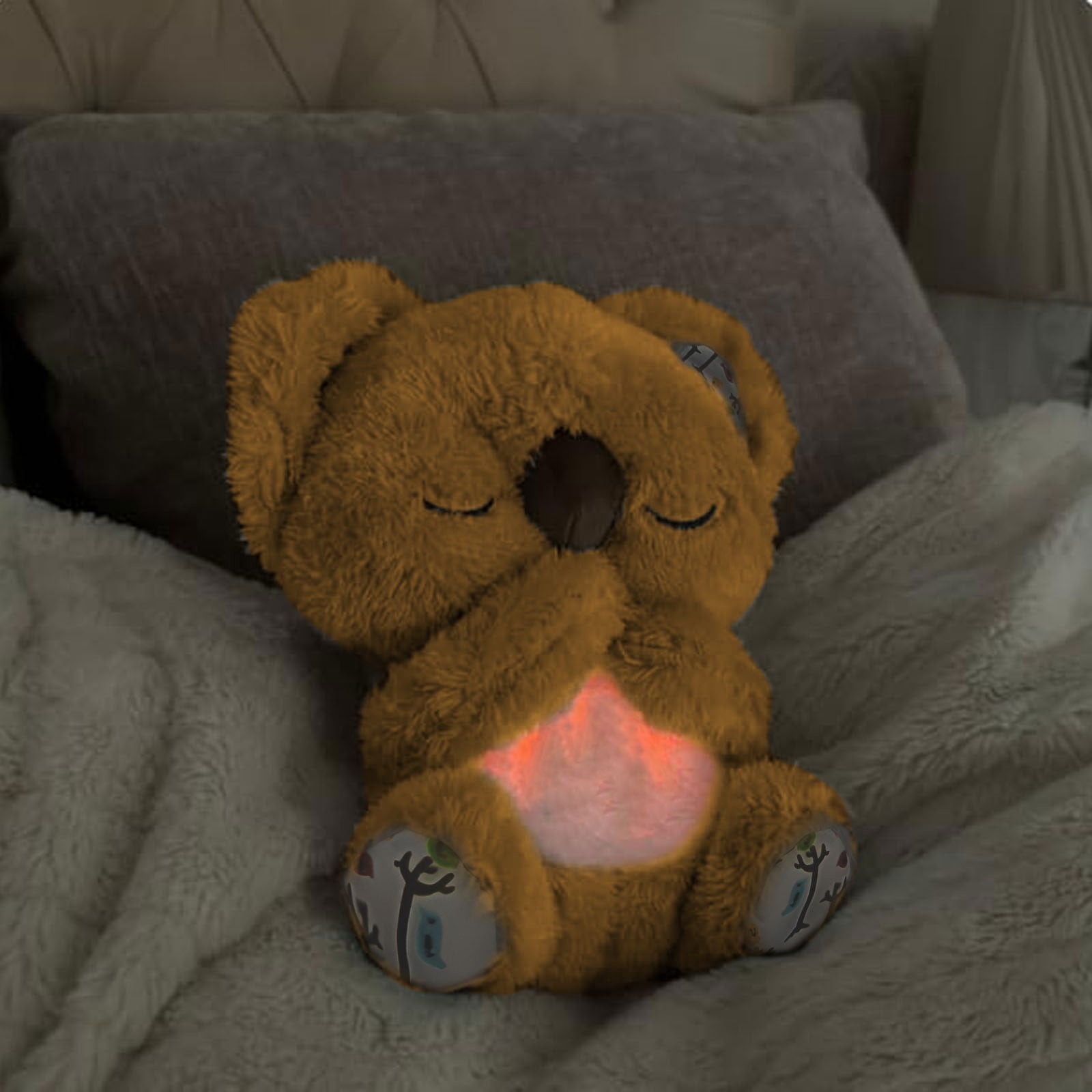 Koala Peluche Respirant – 5 Niveaux De Respiration – Lumières Et Musique – Anti-Anxiété – Cadeau Enfant Adulte