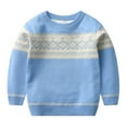 thumbnail image 4 of Godderr Kids Toddler Little Boys Knit Sweaters 2-8Y Kid Baby Fashion Simple Sweat Tops Autumn Winter New Casual Jumper Warm Bottoming Shir, 4 of 6
