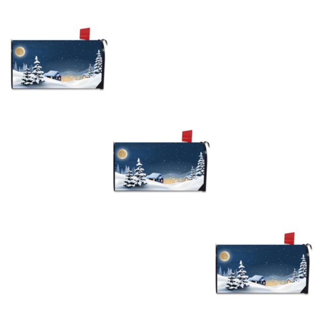 Maytalsory Effortlessly Install And Remove Easy To Mailbox Cover Vivid Print Cloth Abstract Style Colorful Mailbox Cover YTYH2309084 3Set