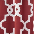 thumbnail image 5 of TOWN & COUNTRY EVERYDAY Ironwork Geo Trellis Sateen Indoor Curtains, Room Darkening Blackout, Grommet Top, Energy Efficient, 2-Pack Set, 52"x108", Burgundy, 5 of 10