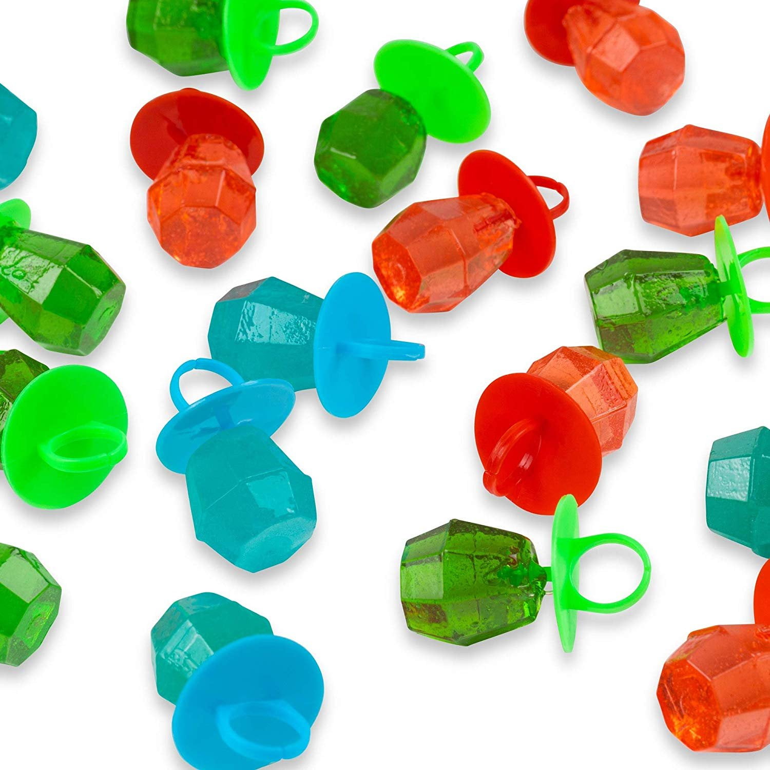 Jewel Pop Ring Shaped Candy Lollipop Individually Wrapped 40 Count 
