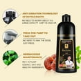 thumbnail image 3 of Hair Color Shampoo, Instant Coffee Hair Dye Shampoo 3 In 1 Long-lasting and 100% Gray Coverage in Minutes, Natural Plant Shampoo Hair Dye 500ml(Light Coffee), 3 of 7