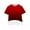 Red, variant on Zwiiyzr 3-14Y Girls T-Shirt Summer Casual Tunic Shirts Crewneck Lace Trim Layered Floral Print Short Sleeve Kids Cute Blouse Tee Top Blue