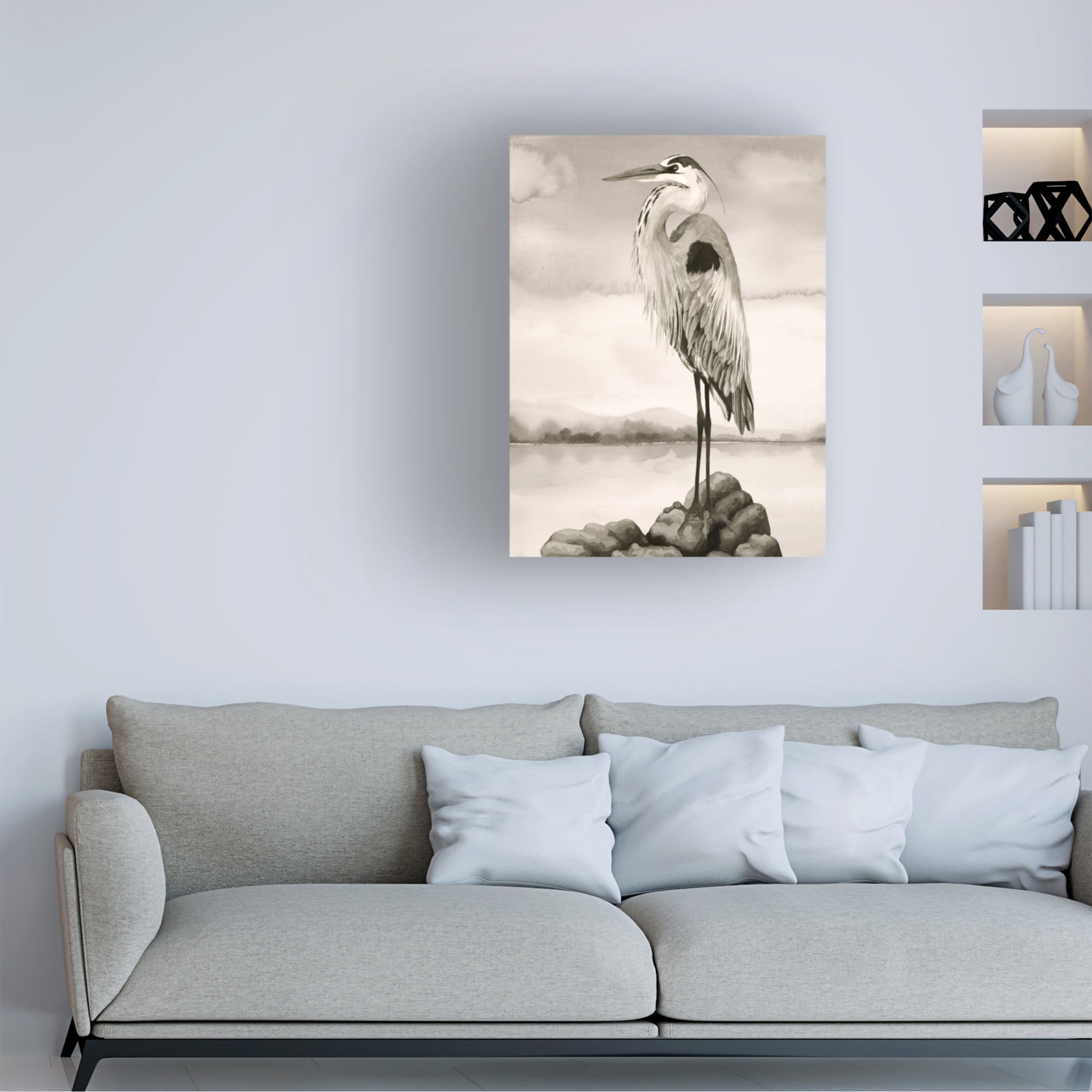 Trademark Fine Art Grace Popp Sepia Watcher I Canvas Wall Art