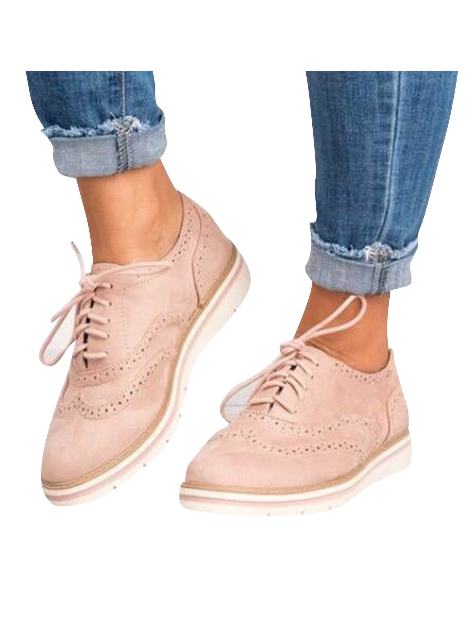 New Womens Casual Flatform Lace Up Trainers Glitter Creepers Comfy Shoes Sizes 