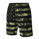 thumbnail image 4 of Balery American Flag Camo Traje de Baño Estilo Hawaiano para Hombre, Shorts de Secado Rápido con Bolsillos-XX-Large, 4 of 6