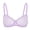 Light Purple, variant on Women's Sexy 1/2 Cup Lace Bra Balconette Mesh Underwired Demi Shelf Bra Unlined See Through Bralette,Black 32B