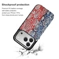 thumbnail image 2 of Red And Blue Painting Leather Wallet Case for iPhone 14 Plus Wallet Case Card Holder Flip, 2 of 8