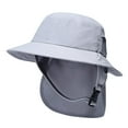 thumbnail image 1 of TISHITA Portable Surf Bucket Hat Neck Cover Visor for Surfing Boating Beach Gray, 1 of 7