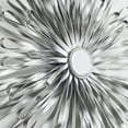 thumbnail image 5 of DecMode Silver Metal 3D Looped Sunburst Wall Decor with Mirror Accent (3 Count), 5 of 12