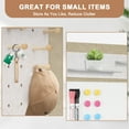 thumbnail image 3 of Felt Board, Cork Board with Magnetic White Board,Self-Adhesive Notice Board for Wall with Markers,Acrylic Floating Shelf,Push Pins,Wooden Hooks for Home Office, 3 of 10
