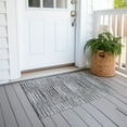 thumbnail image 6 of Addison Rugs Chantille Indoor/Outdoor Traditional Stripes Silver Washable Rectangle Rug, 1'8" x 2'6", 6 of 6