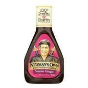 Newman's Own Sesame Ginger Salad Dressing, 16 oz Bottle