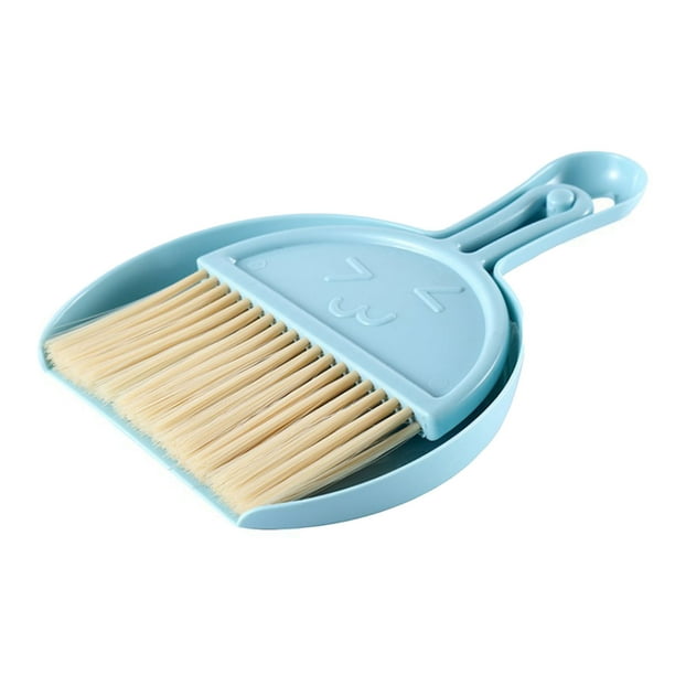 Mini Juego De Recogedor De Escoba, Cepillo De Limpieza De Mano De Plástico Con Cara Sonriente, Recogedor De Cepillo Pequeño Portátil Eficiente Para Oficina, Hogar