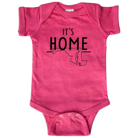 

Inktastic It s Home- Maryland State Outline Gift Baby Boy or Baby Girl Bodysuit