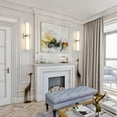 thumbnail image 4 of KAISITE Modern Energy Efficient Integrated LED Brushed Nickel Wall Sconces with Shades, 4 of 7