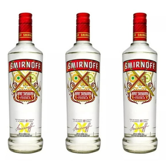 Pack x 3 - Vodka Smirnoff Sabor Tamarindo Picante 750 ml Smirnoff Vodka