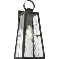 Avec Margate Collection Modern Craftsman Black Outdoor Wall Lantern