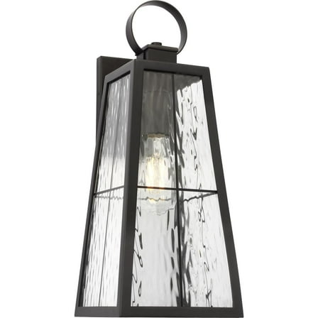 Avec Margate Collection Modern Craftsman Black Outdoor Wall Lantern