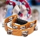 thumbnail image 4 of Jingles metálicos de pandereta con campanilla de doble fila con instrumento de percusión de agarre ergonómico, 4 of 9