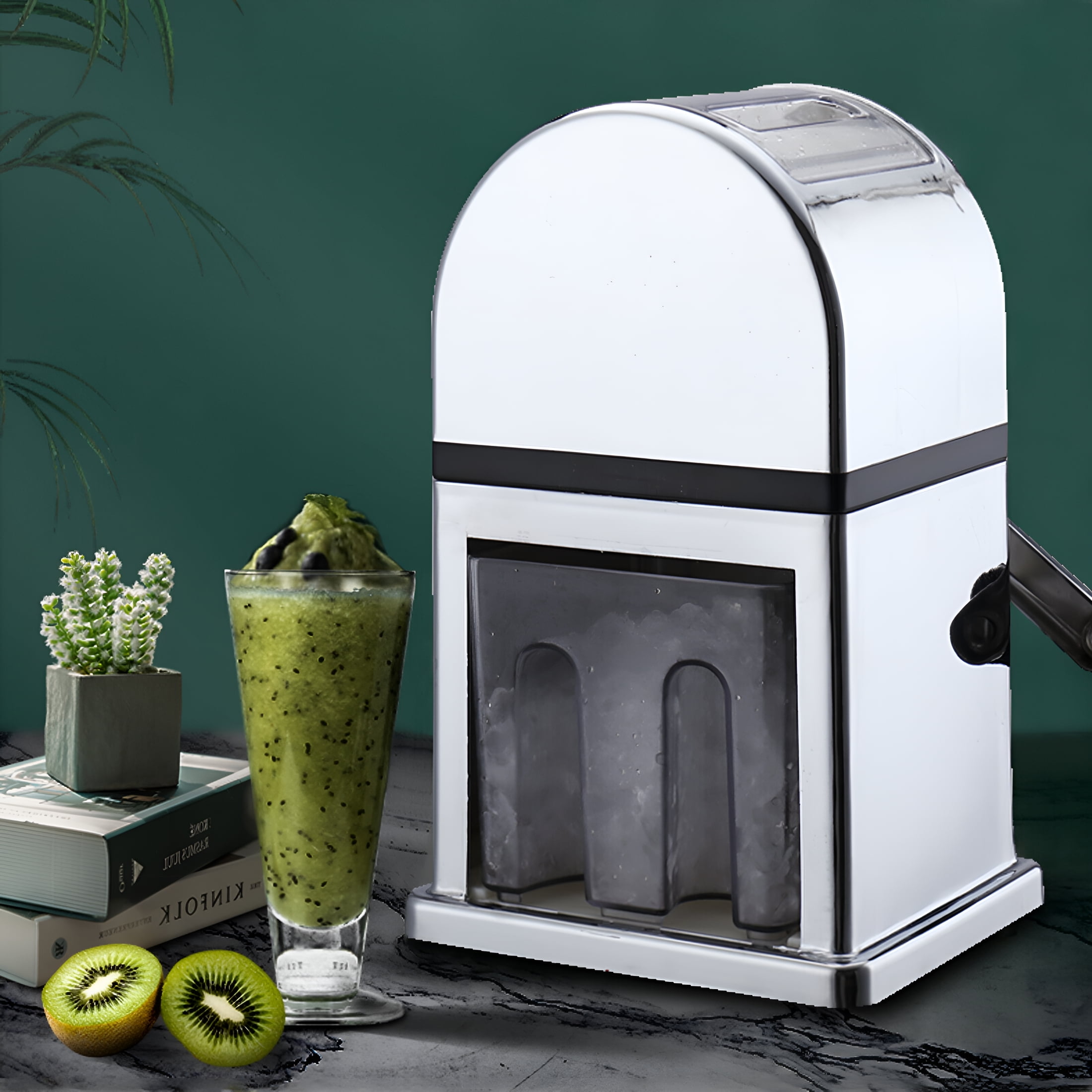 ZEPARO Commercial Stainless Steel Ice Crusher Shaver Machine Durable Crushed Ice Maker