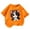 Orange, variant on Lovzfmll Toddler Girl's T-Shirts, Cat Print Short Sleeve Tee, Casual Loose Fit Pullover Graphic Tees for 2-4 Years