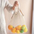 thumbnail image 3 of YAOMOBB Lightweight Grocery Bag Soft Foldable Reusable Mesh Pouch Net Tote Shopper Portable Handle for Lightweight Fruit Vegetable Storage, 3 of 6