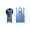 Blue, variant on PSBM Blue Disposable BIB Aprons 1 Mil Thick 28" x 46" 1000 Pieces for Food Service