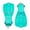 Aqua, variant on Fourth Element Tech Scuba Diving Fins (Black, Large)
