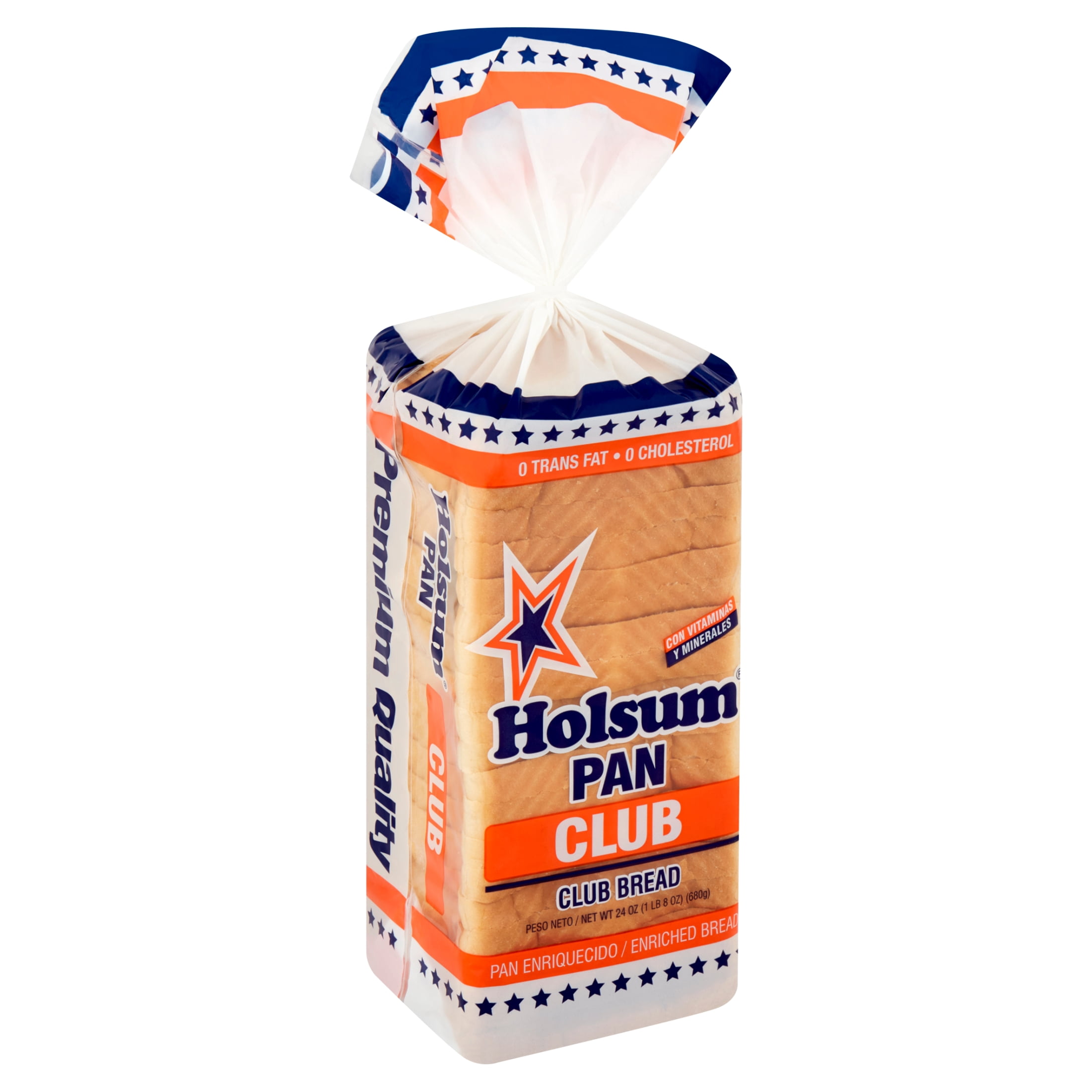 Holsum, Regular Club Sandwich White Bread Loaf, Sliced, 24 oz, Shelf Stable