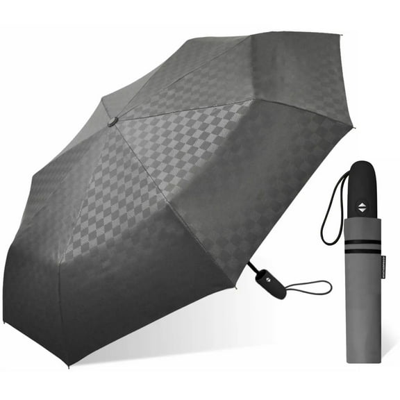 chaby international 42in Weatherproof Mini Umbrella - Embossed Gray