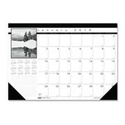House of Doolittle HOD122 Monthly Desk Pad- 13 Mon. Dec-Dec- 22in.x17in.- Black-White the product will be for the current year