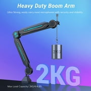 RGB Boom Arm, TONOR Adjustable Mic Stand with RGB Light, Rotatable Suspension Boom Scissor Stand for Gaming, Streaming, Podcasting, YouTube, Recording, T90