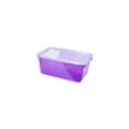 thumbnail image 2 of Storex Small Cubby Bin with Cover, Tint Violet, 5-Pack, 2 of 3