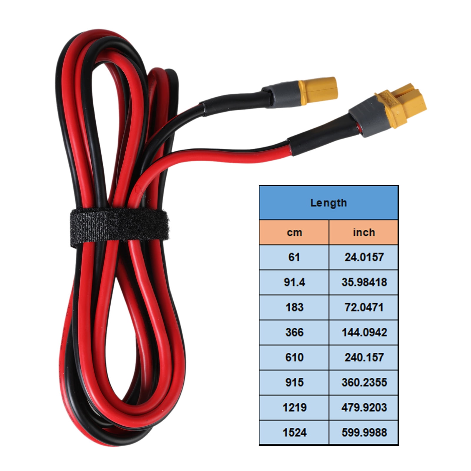 XT60 Extension Cable Male to Female Connectors Power Solution for Remote Control Models Solar Panel Accessories